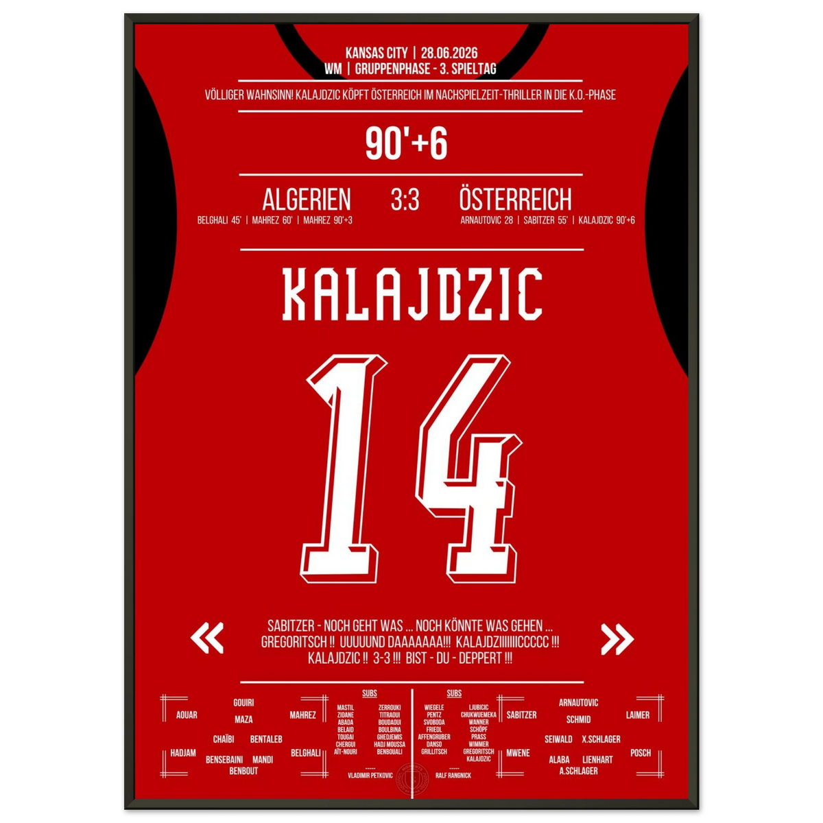 Quel suspense ! Kalajdzic emmène l'Autriche dans la dernière seconde. K.o.  Tour de la Coupe du Monde