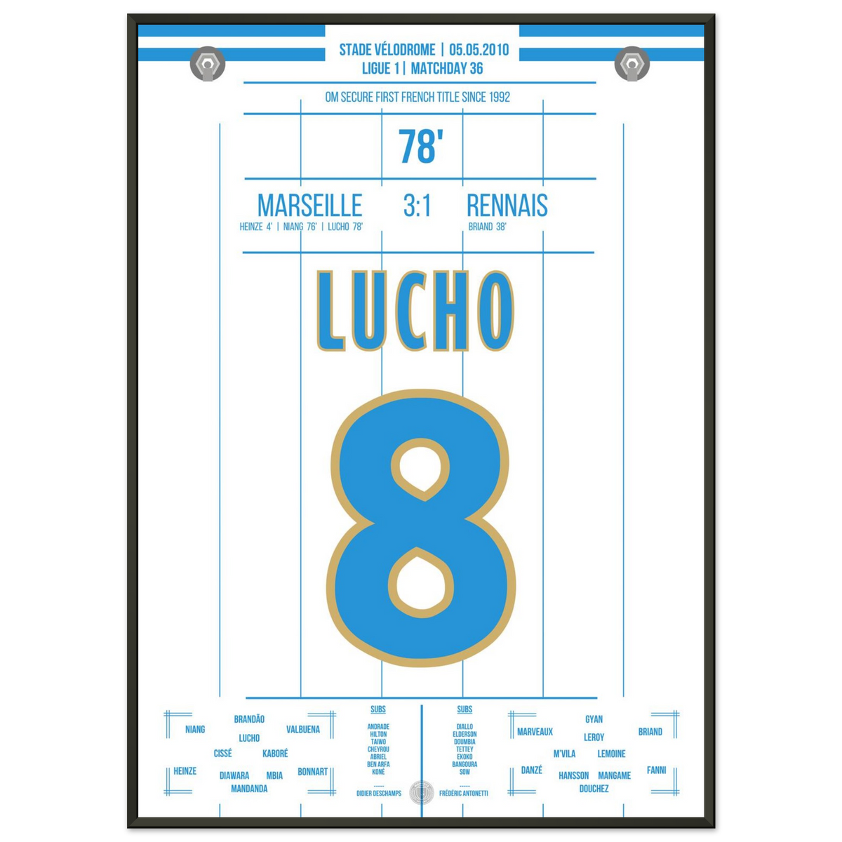 Lucho leads Marseille to their first championship title in nearly two decades