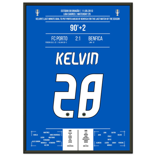 Le but décisif important de Kelvin pour Porto dans la course au championnat 2013