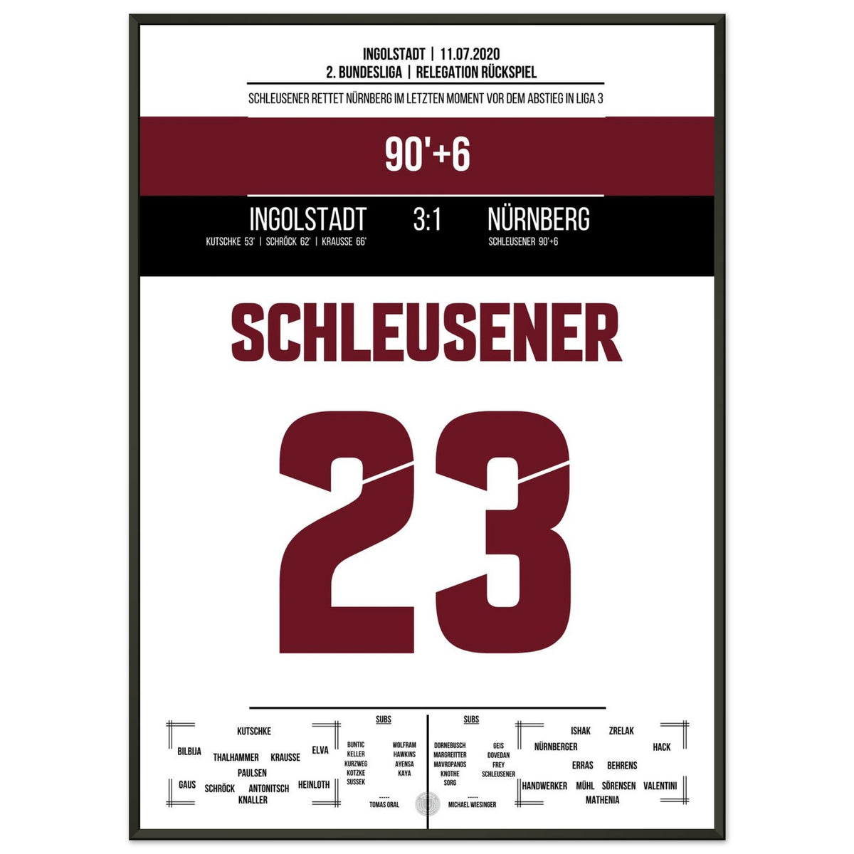 Schleusener's Last-Minute-Rettung nel 2020