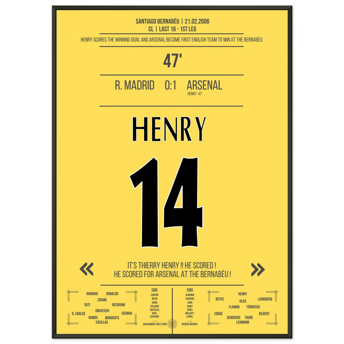Legendäres Solo-Tor von Thierry Henry im Bernabeu 2006
