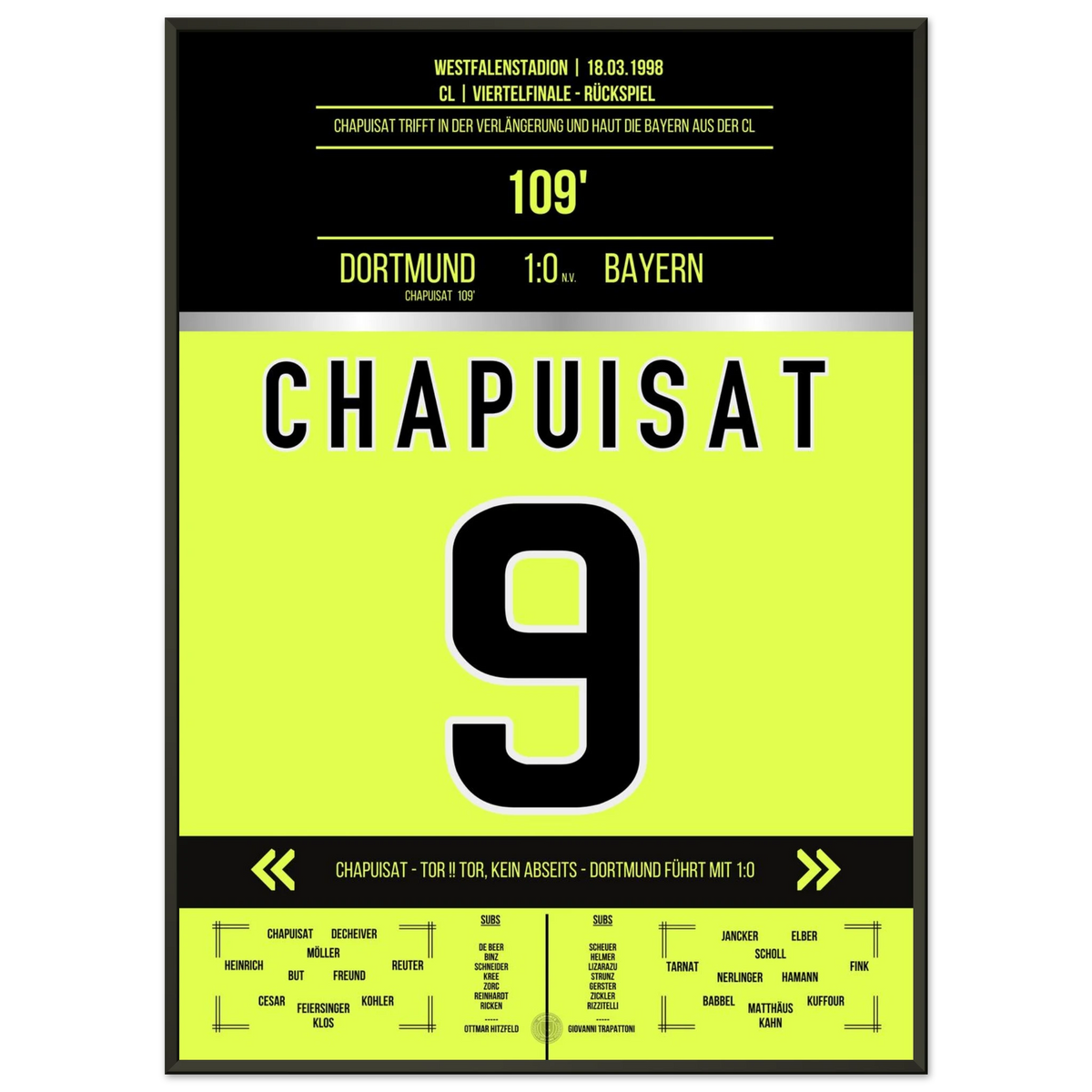 Chapuisat knocks Bayern out of the Champions League in the quarter-final second leg