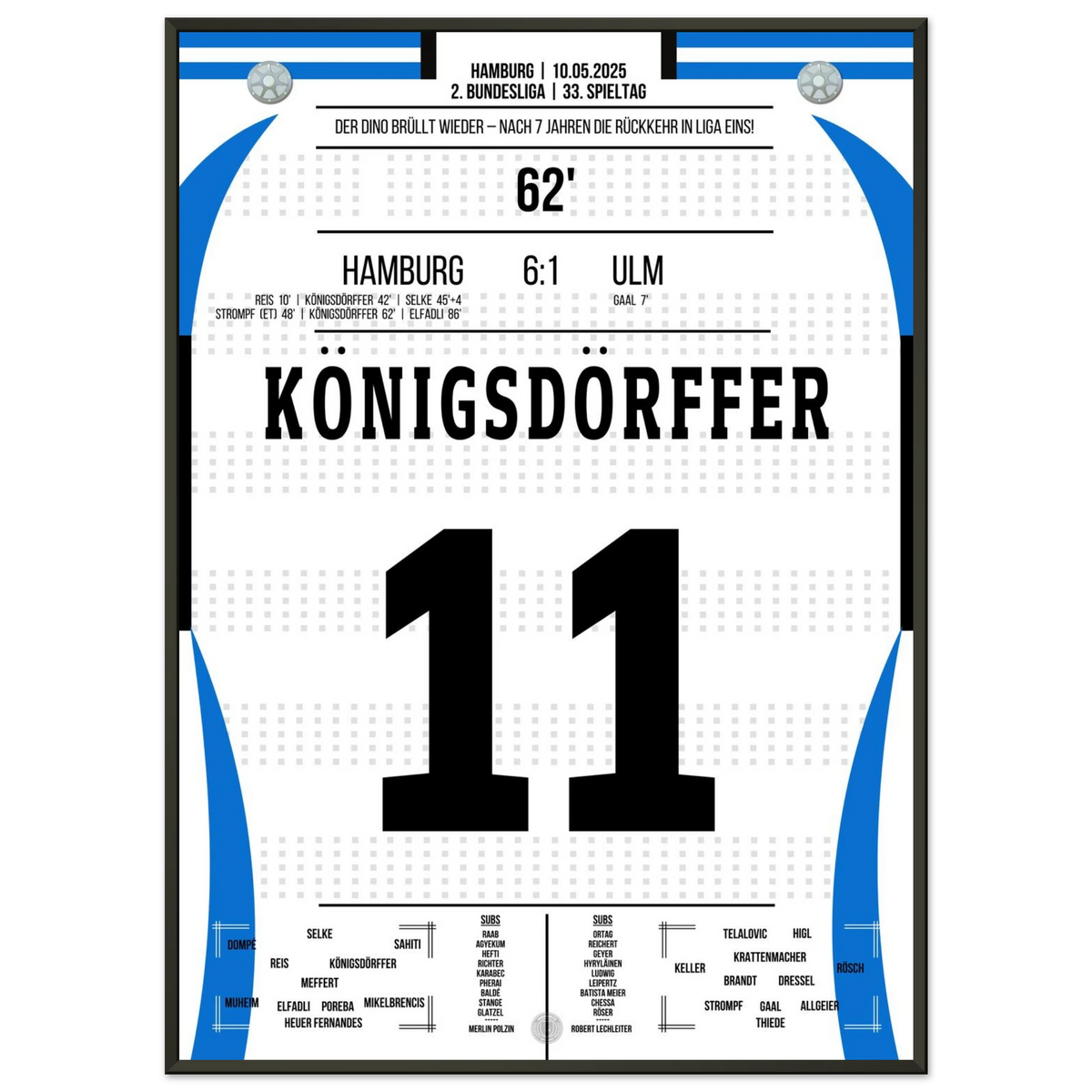 The Dino finally returns to the Bundesliga after 7 years
