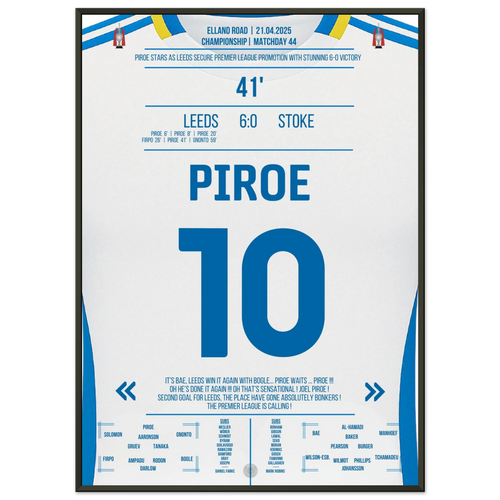 Piroe führt Leeds mit 4 Toren zurück in die Premier League!