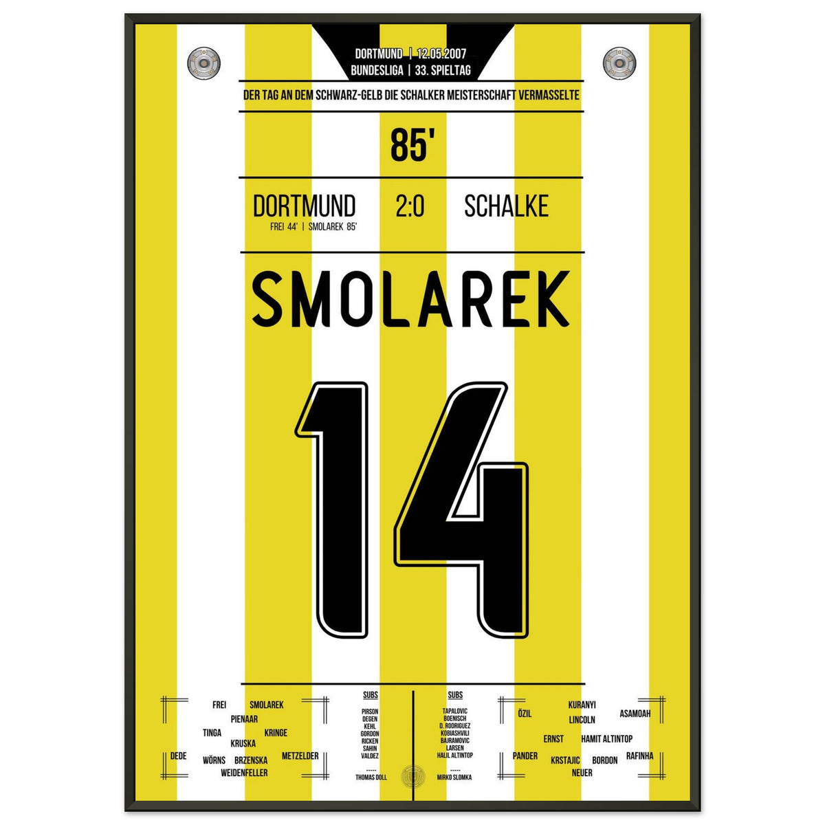 Smolarek segna e il Dortmund rovina il campionato allo Schalke.