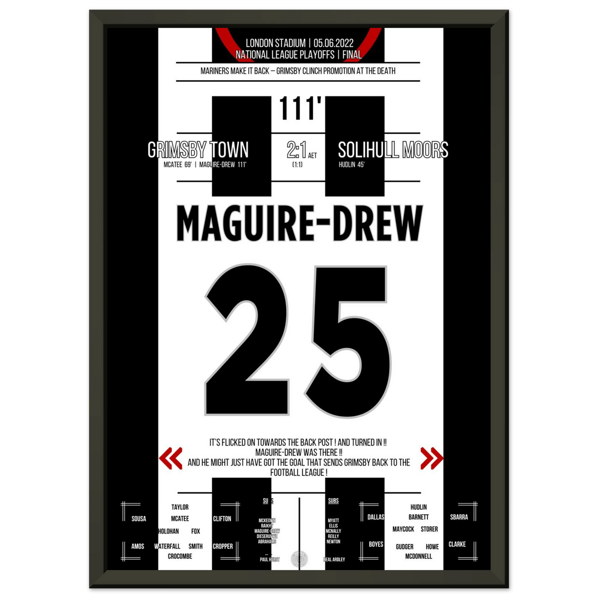 Maguire-Drew trifft und Grimsby Town schafft den Aufstieg!