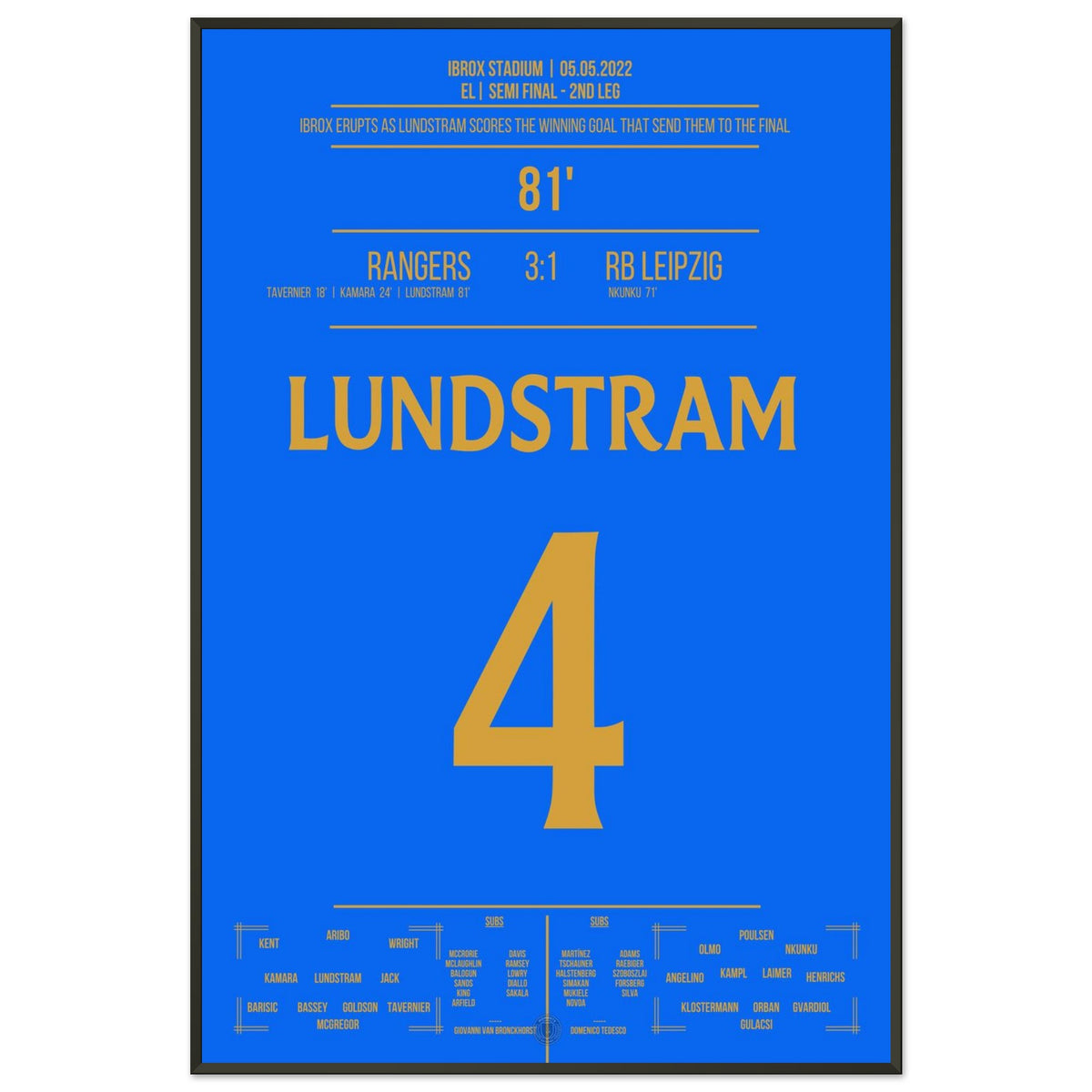 Le but gagnant de Lundstram pour atteindre la finale
