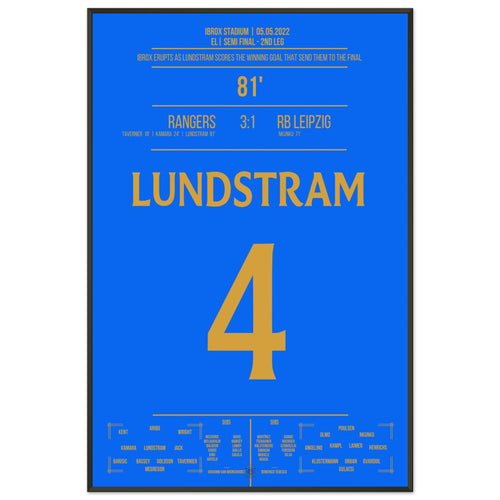 Le but gagnant de Lundstram pour atteindre la finale