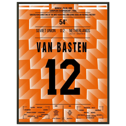 Le célèbre but de Van Basten lors de la finale du Championnat d'Europe 1988