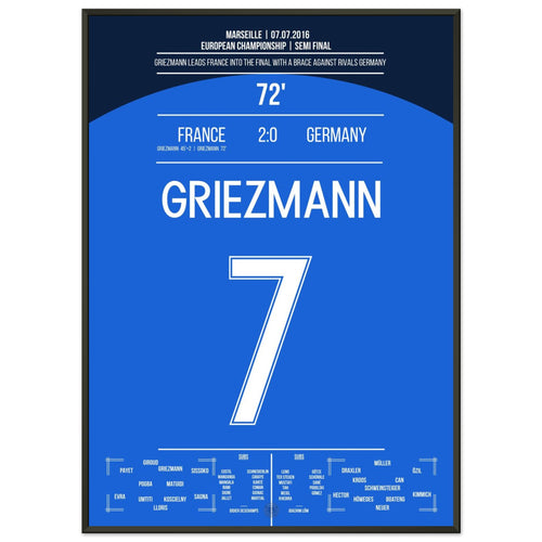 Griezmann shoots France into the final of the European Championship.