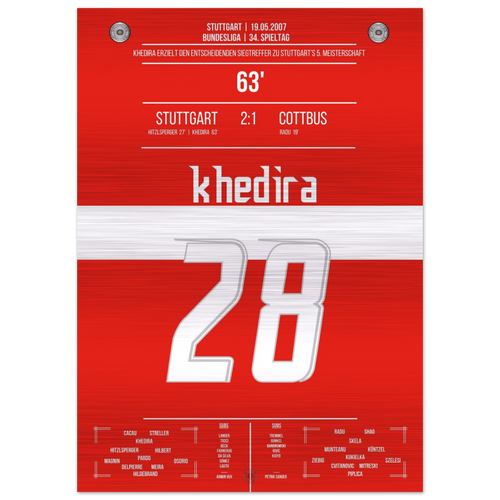 Khedira incorna Stuttgart al titolo 2007 – Metal Edition