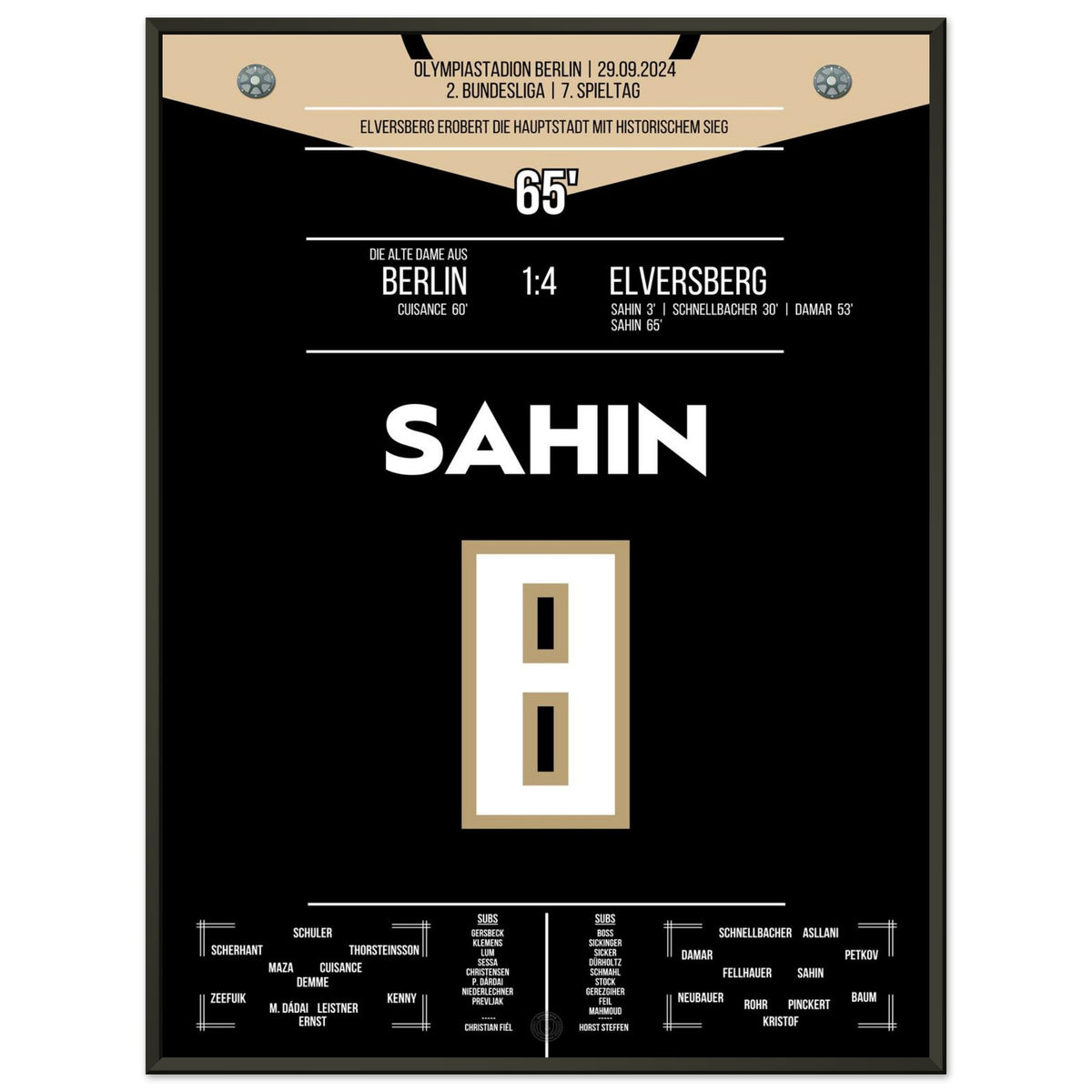 Sahin segna due volte con l'Hertha e l'Elversberg conquista la capitale.