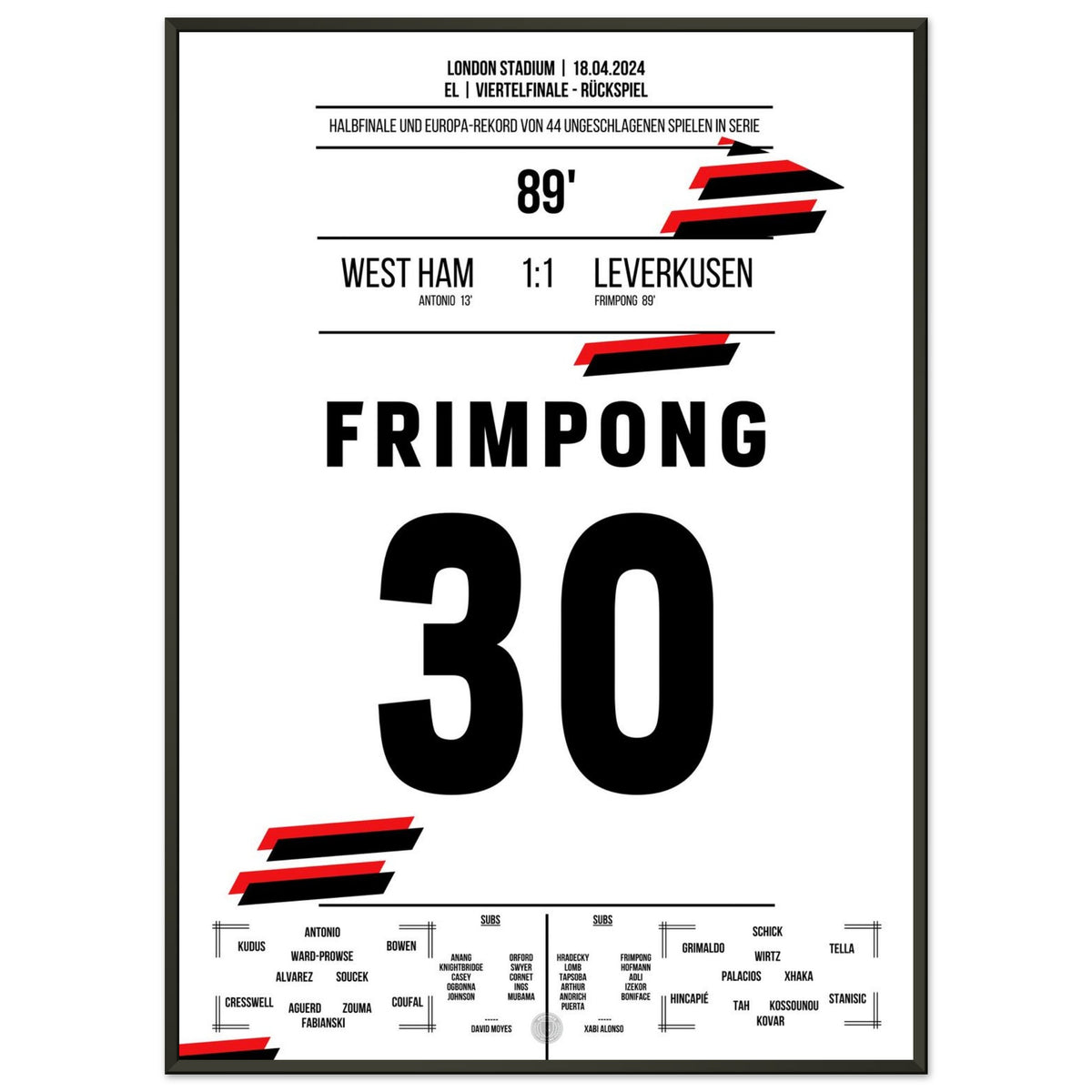 Le but record de Frimpong en route vers les demi-finales de l'EL