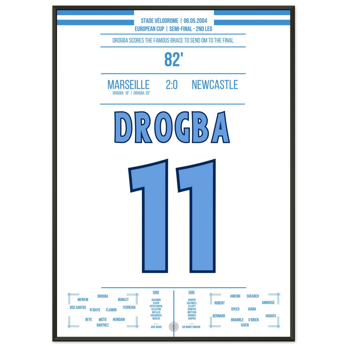 Drogba führt Marseille ins europäische Finale 2004