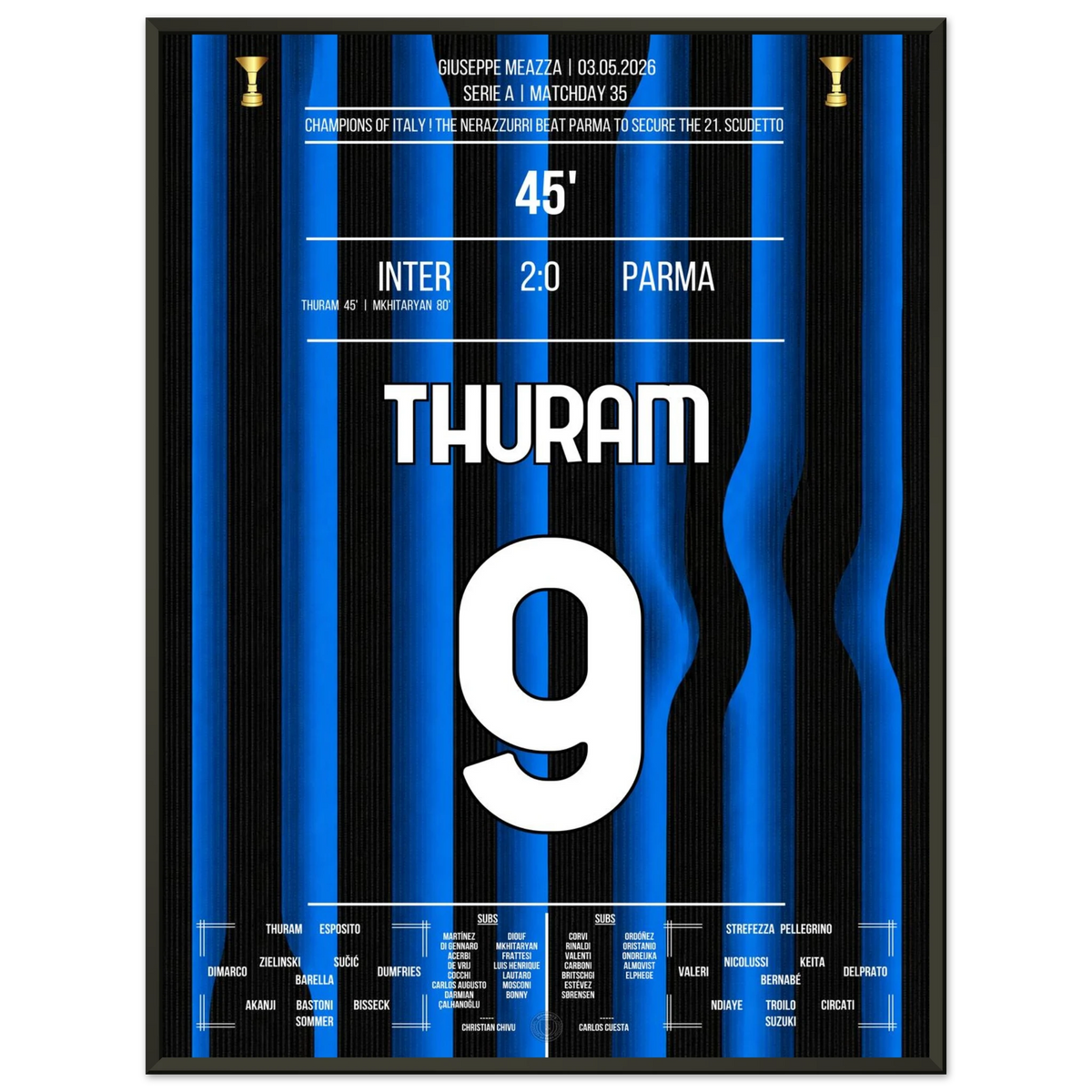Thuram propulse l'Inter au prochain championnat en 2026