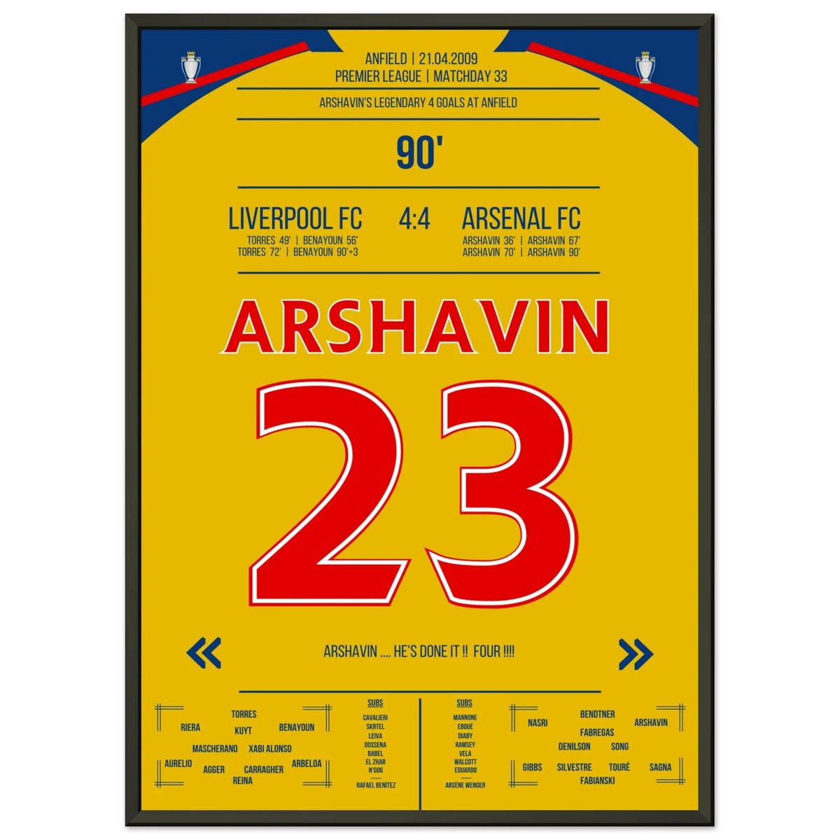 Arshavin's 4-Tore-Show in Anfield 2009