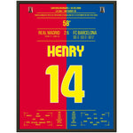 Barcelona's Machtdemonstration im Bernabéu in 2009 | Henry's Doppelpack 45x60-cm-18x24-Premium-Semi-Glossy-Paper-Metal-Fra