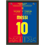 Barcelona's Machtdemonstration im Bernabéu in 2009 | Messi's Doppelpack A4-21x29.7-cm-8x12-Premium-Semi-Glossy-Paper-Metal