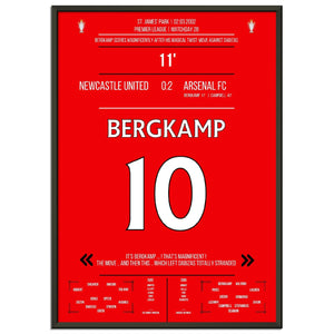 Bergkamps magisches Tor im Spiel Arsenal - Newcastle Premier League 2002 