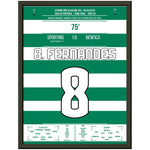Bruno Fernandes schießt Sporting im Derby ins Pokalfinale 2019 30x40-cm-12x16-Schwarzer-Aluminiumrahmen