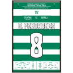 Bruno Fernandes schießt Sporting im Derby ins Pokalfinale 2019 60x90-cm-24x36-Schwarzer-Aluminiumrahmen