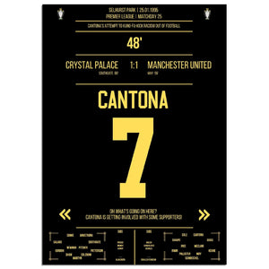 Cantona Kung Fu Tritt im Premier League Spiel ManU - Crystal Palace 1995 