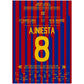 Iniesta's Tor bei Supercopa-Sieg in 2011 50x70-cm-20x28-Ohne-Rahmen