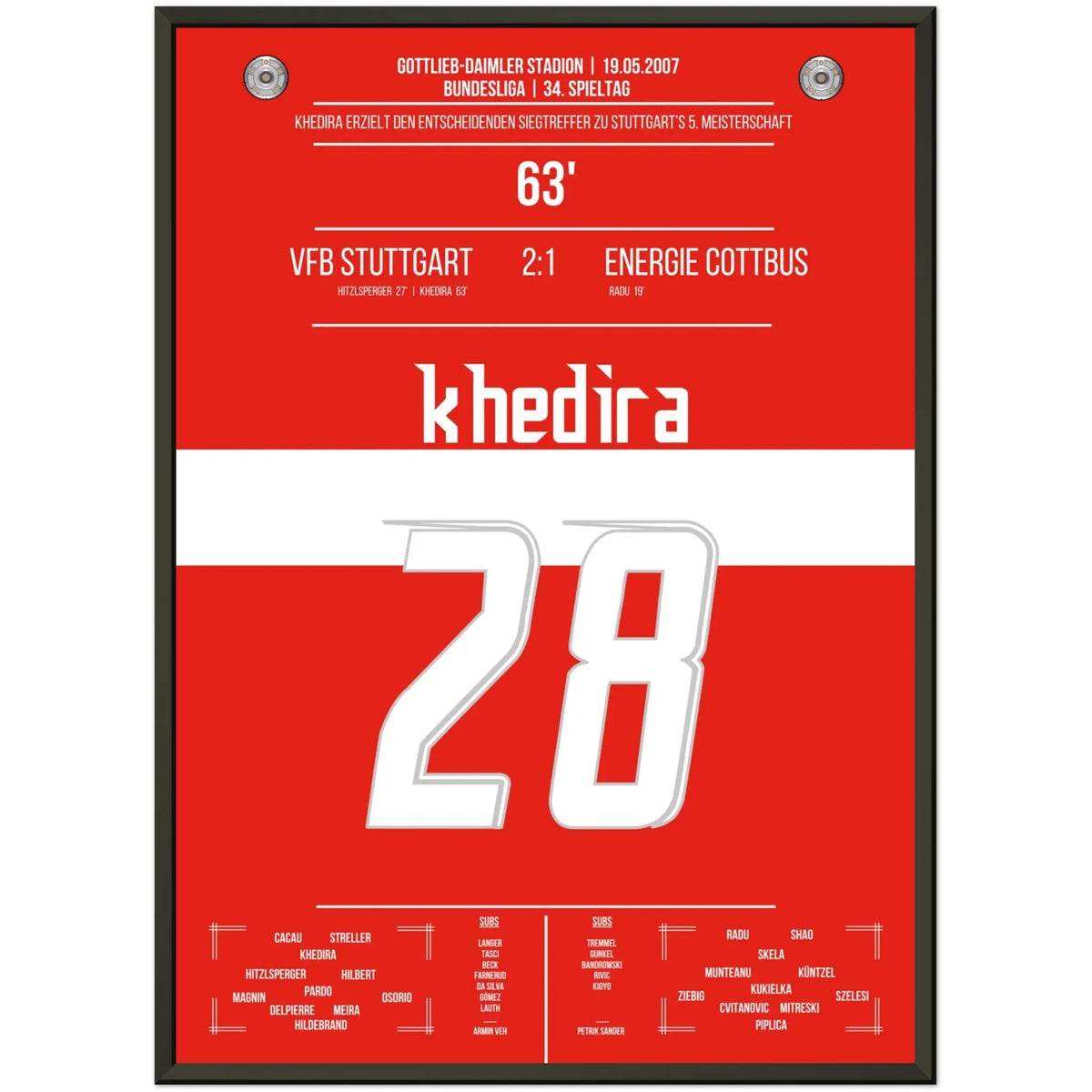Khedira envoie Stuttgart au championnat 2007