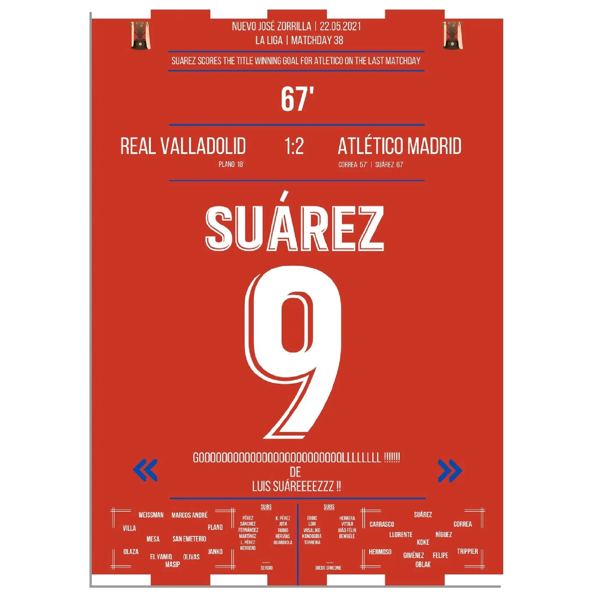 Suarez mit Siegtor zur Meisterschaft am letzten Spieltag 