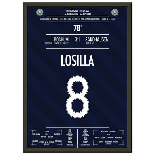 Losilla's goal brings Bochum back to the Bundesliga.