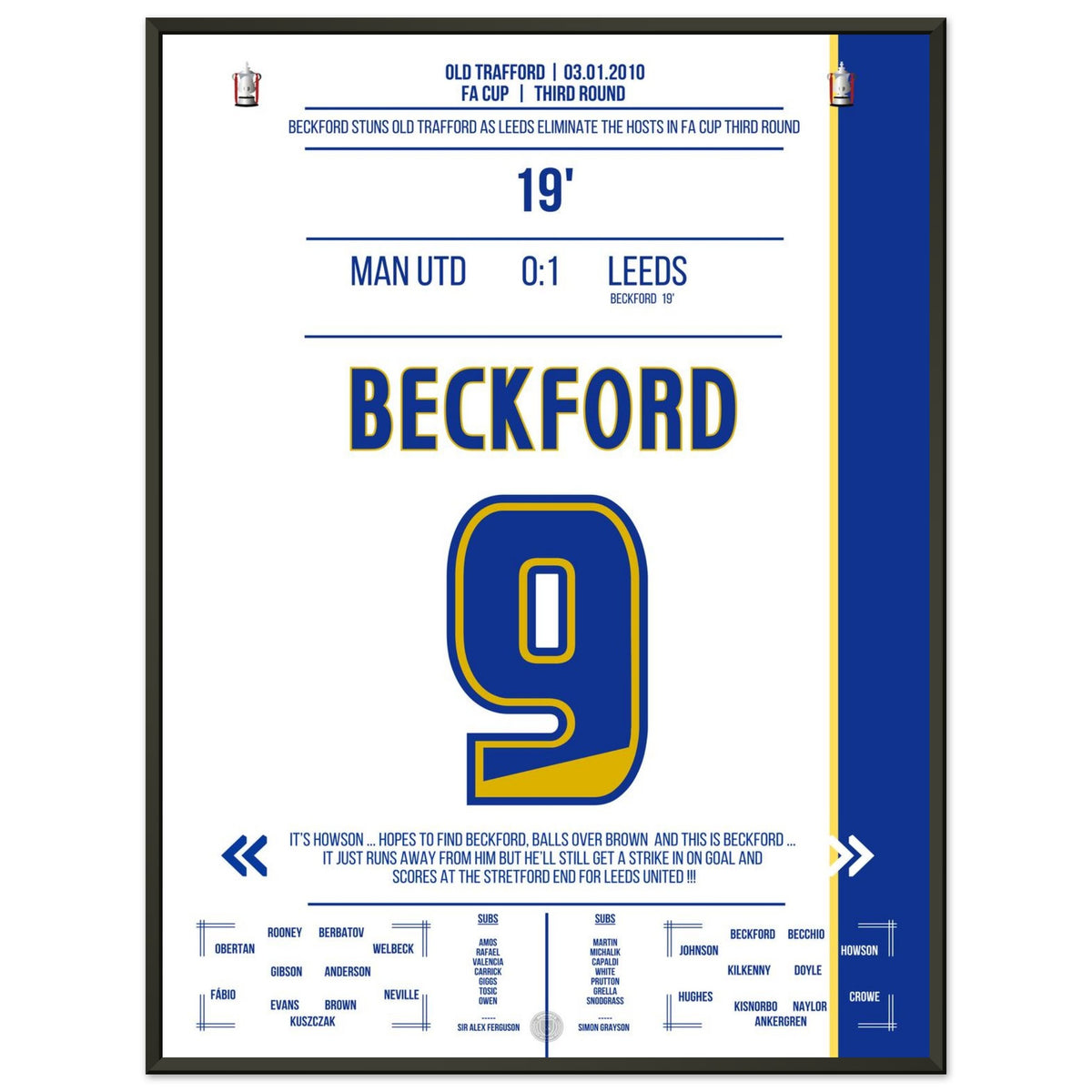 Beckford's Siegtreffer beim FA Cup Triumph im Old Trafford