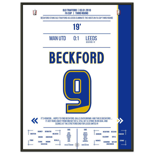 Il gol decisivo di Beckford nella vittoria in FA Cup a Old Trafford