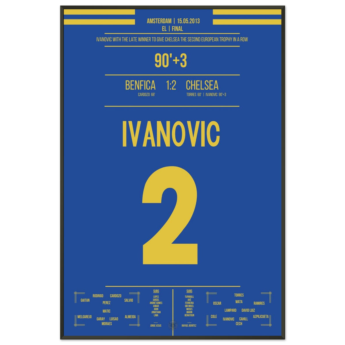 Le but décisif d'Ivanovic en finale de la Ligue Europa 2013