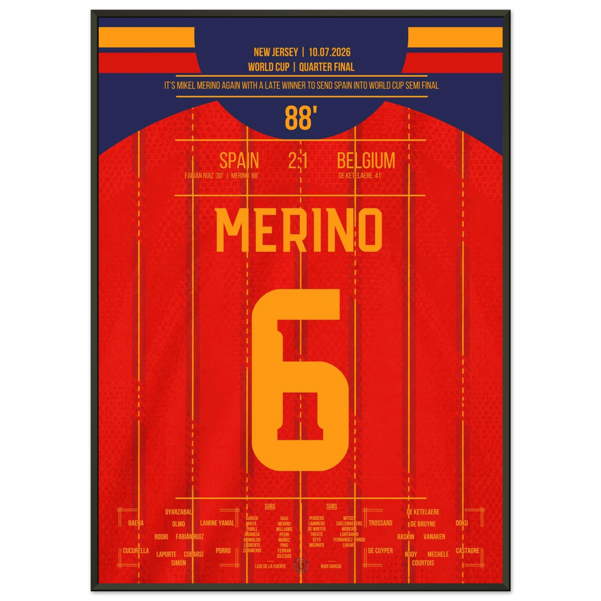 Wieder spät - wieder Merino! Spanien zieht ins WM-Halbfinale ein