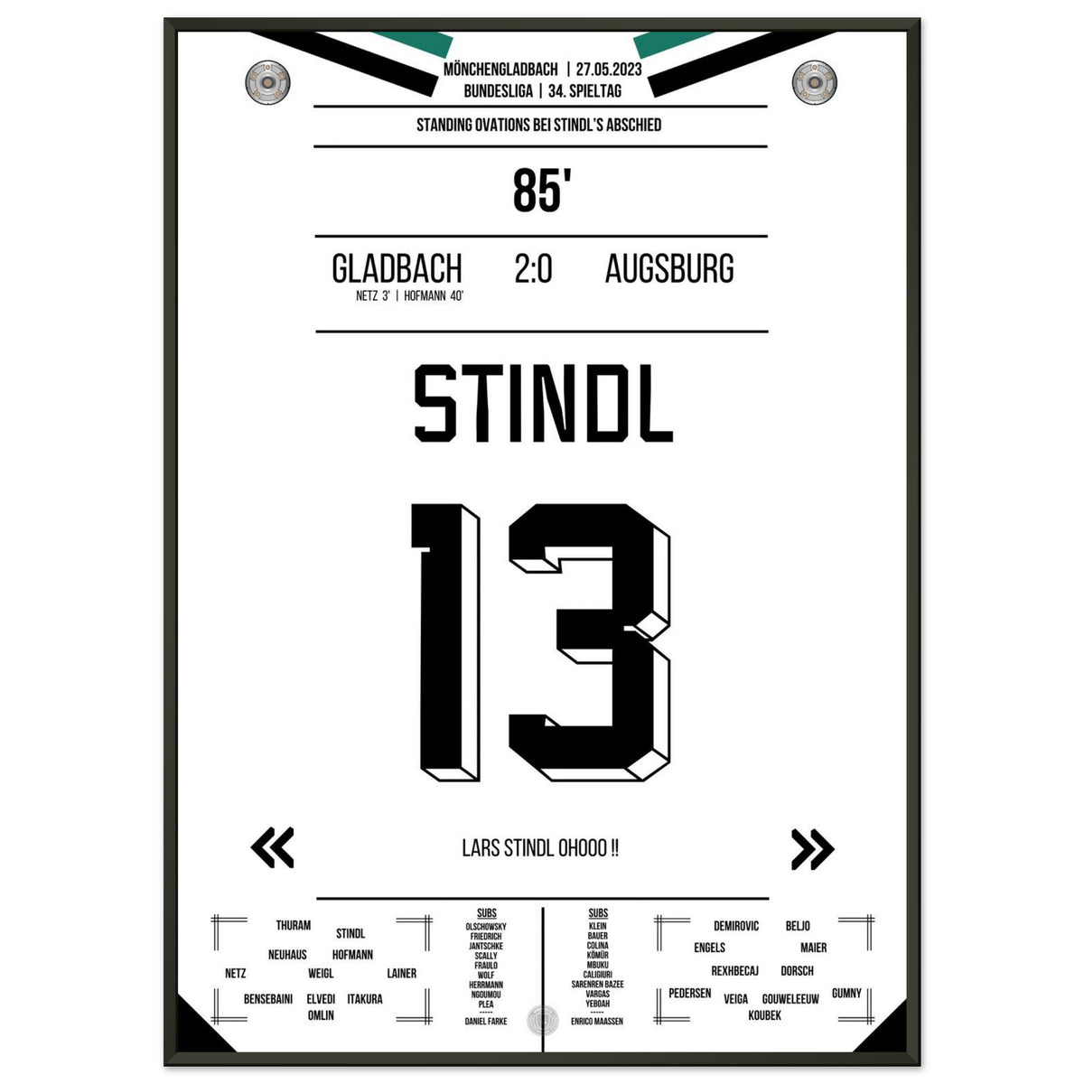 Les adieux de Stindl en 2023