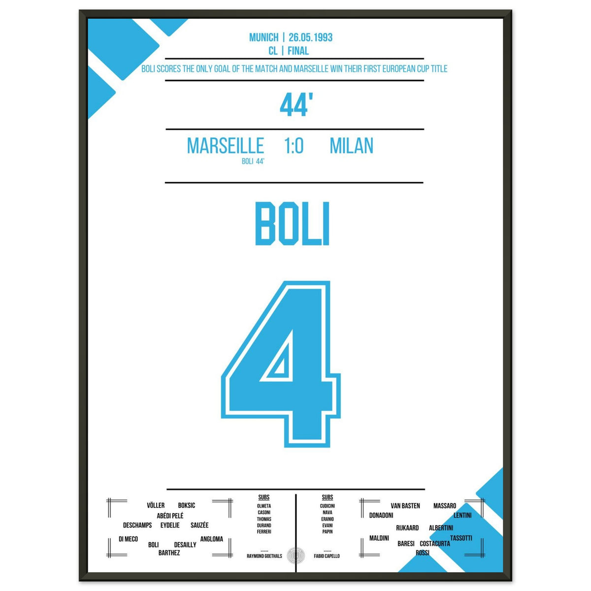 Bolis gol di testa per la vittoria in Champions League per il Marsiglia