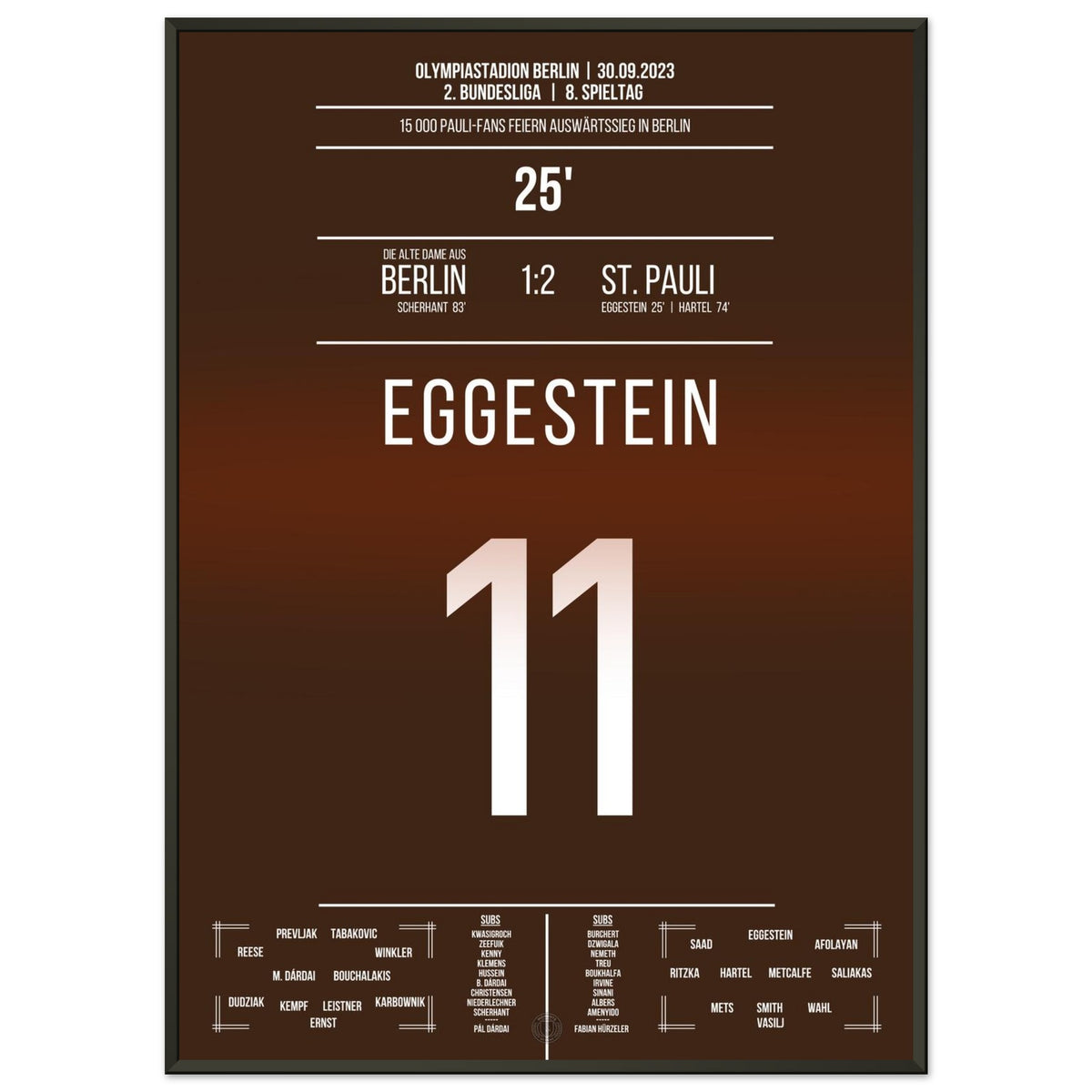 15 000 Pauli-Fans feiern den Auswärtssieg in Berlin