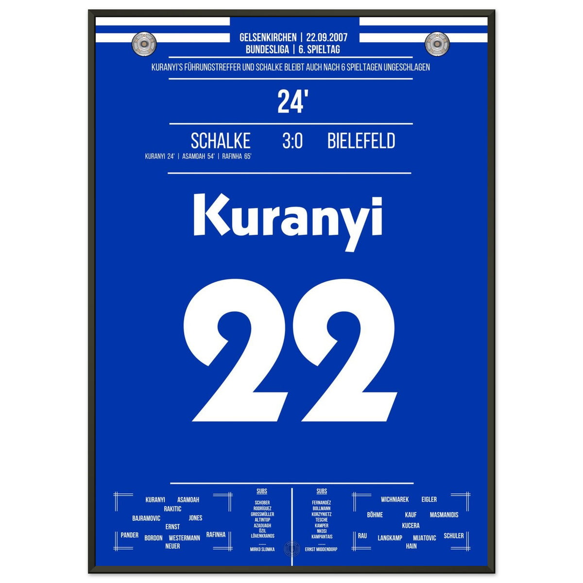 Premier but de Kuranyi lors d'une victoire 3-0 contre Bielefeld en 2007