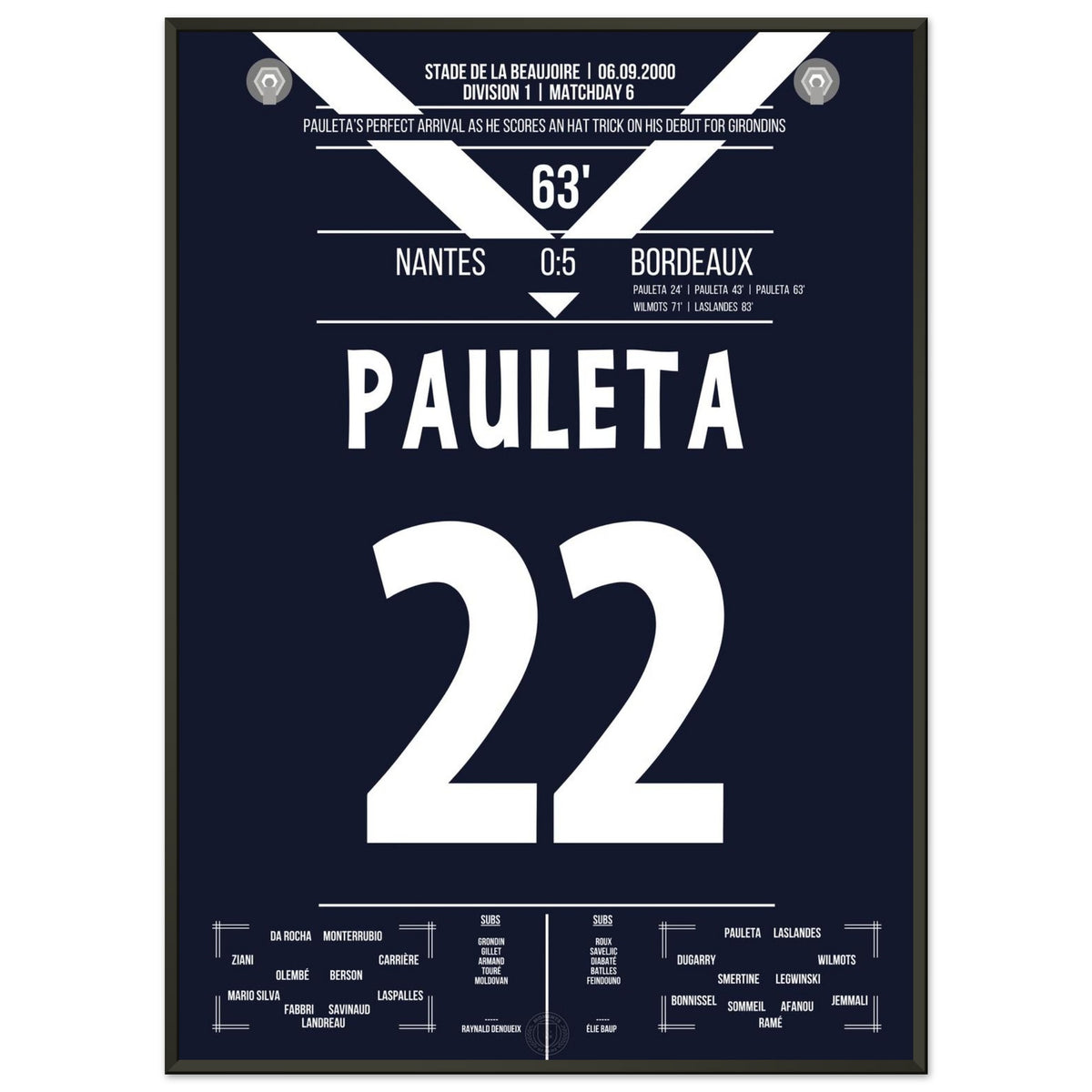 Pauleta's hat-trick on debut for Bordeaux