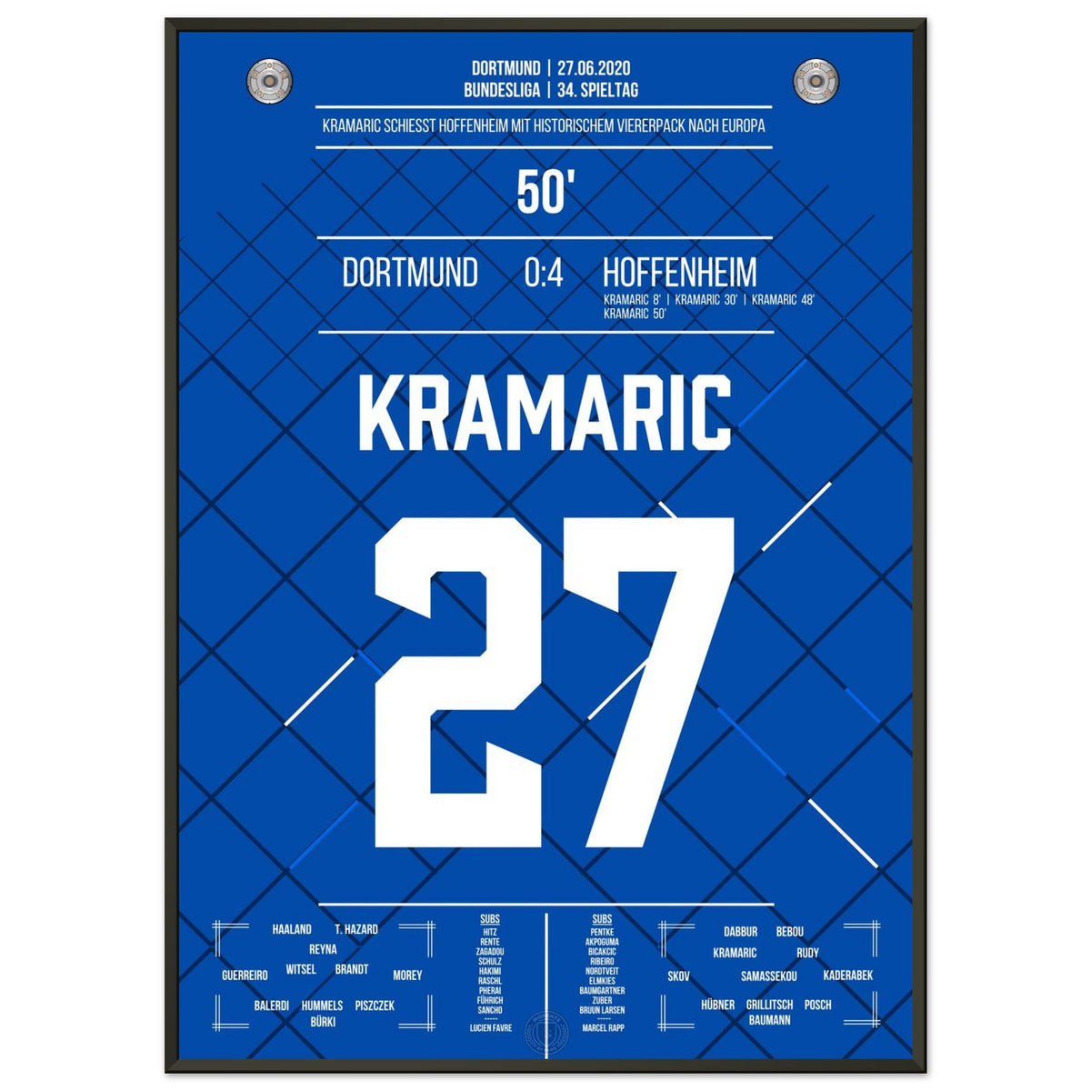 Kramaric propulse Hoffenheim en Europe avec un pack de quatre historique