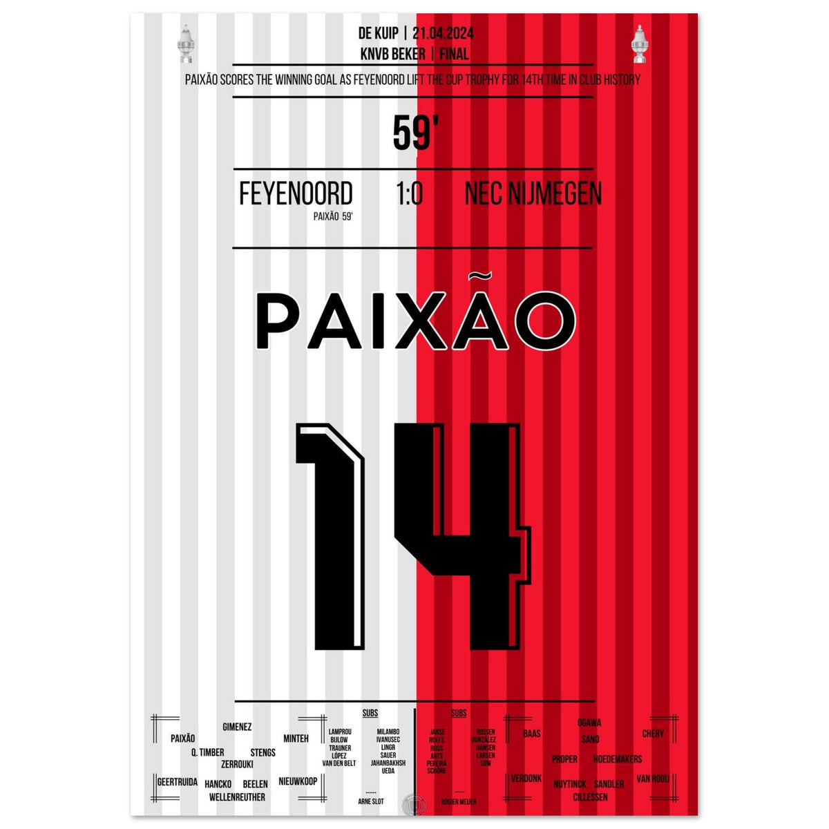 Paixao avec un but décisif en finale de la Coupe 2024
