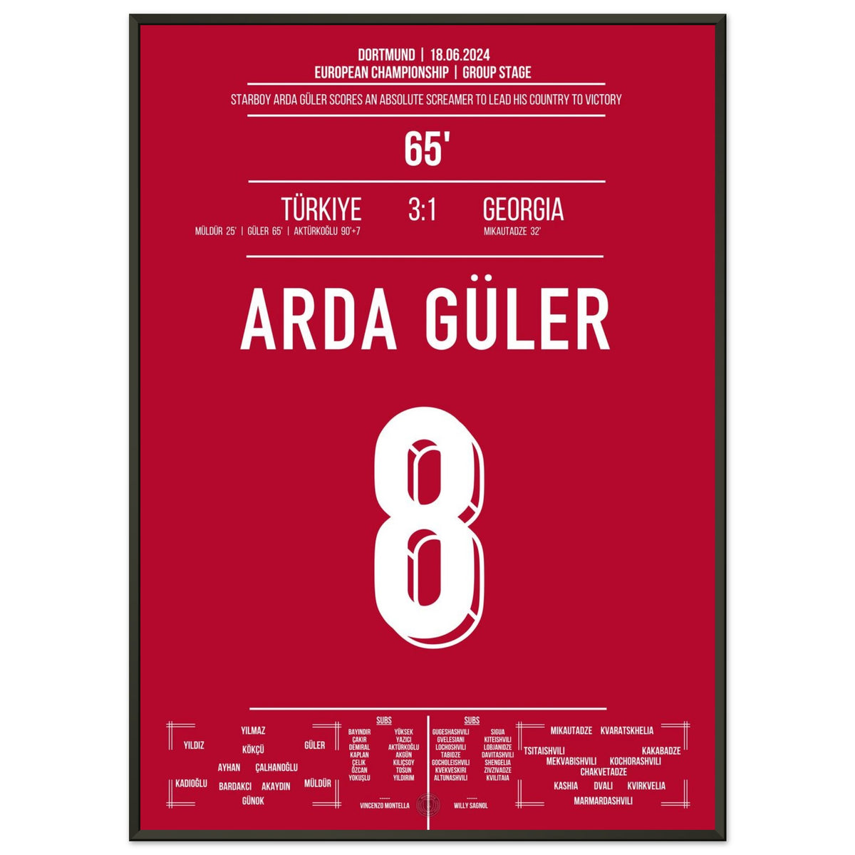 Arda Güler fires his homeland to victory over Georgia with a dream goal
