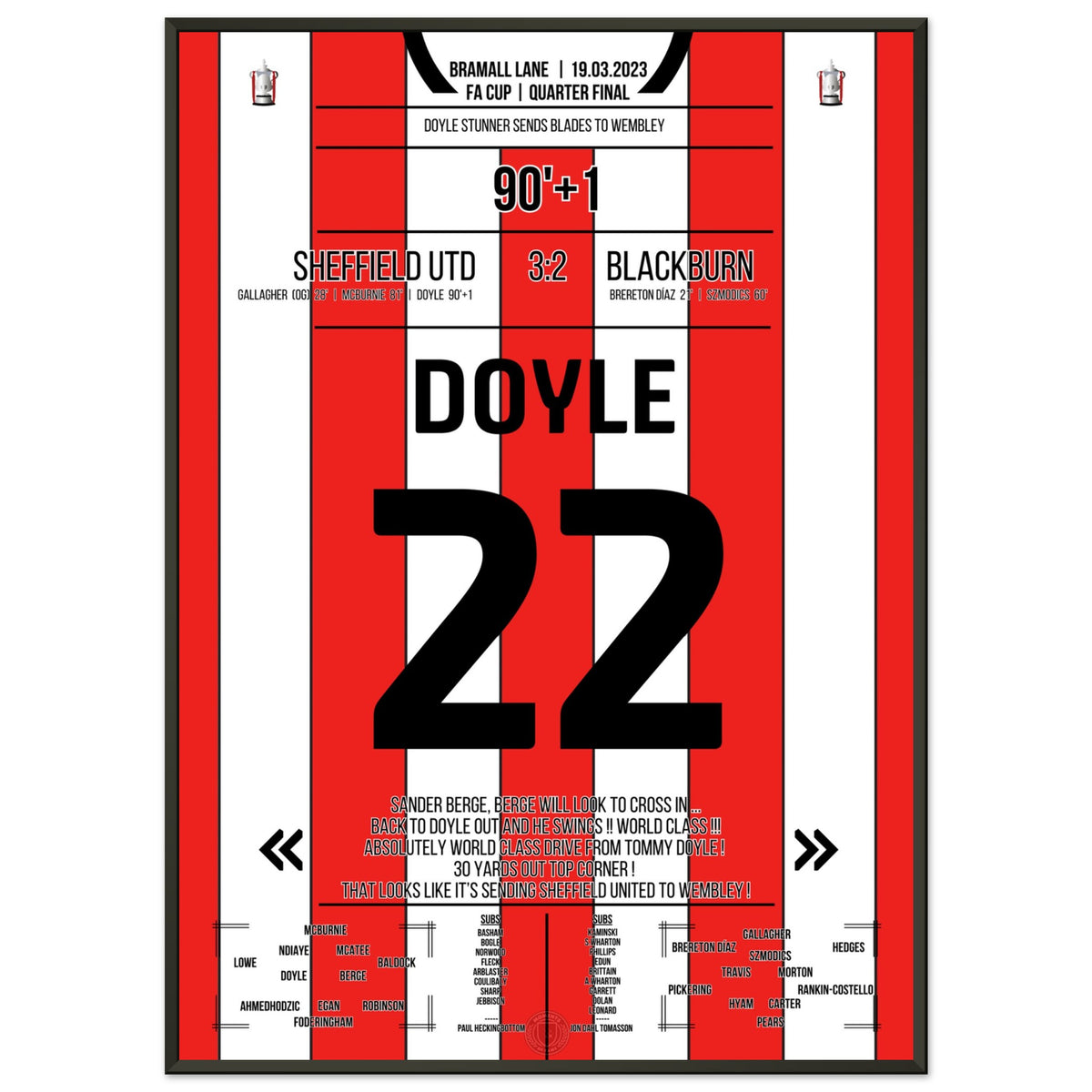 Wembley calling! Doyle's last-minute dream goal against the Rovers