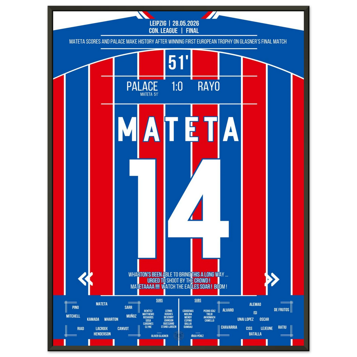 Mateta's Tor zum ersten Europapokal-Triumph für Palace