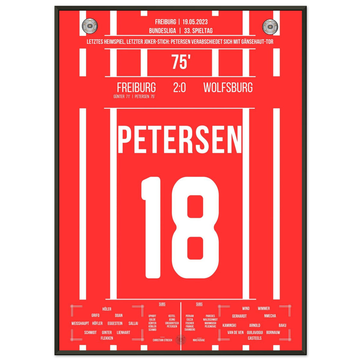 Petersens perfekter Abschied - Treffer im letzten Heimspiel für Freiburg