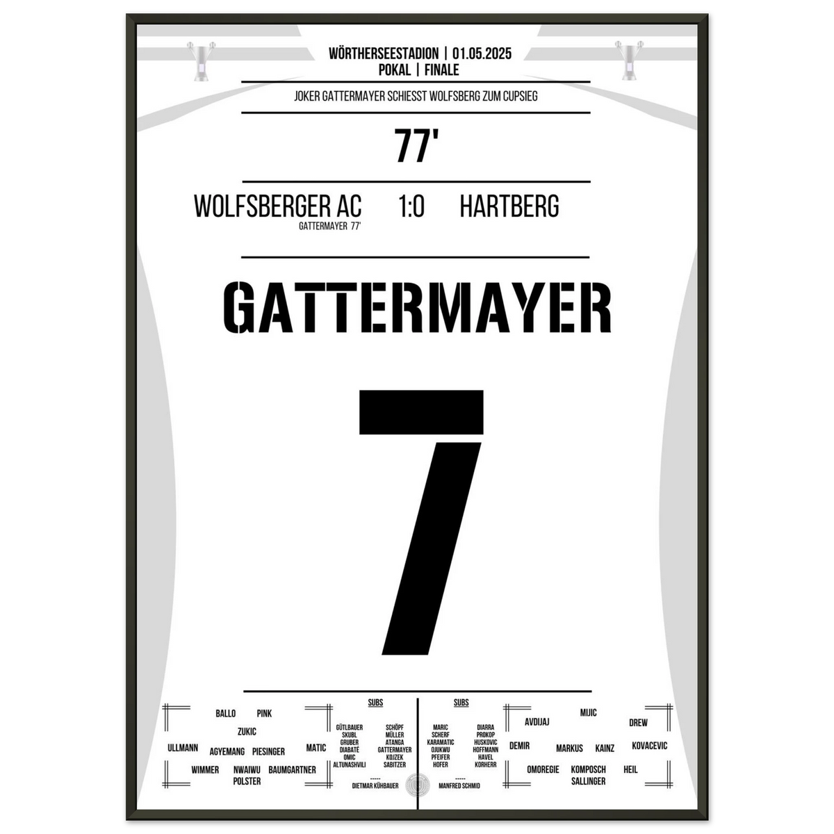 Gattermayer köpft den WAC zum ersten Pokalsieg der Vereinsgeschichte