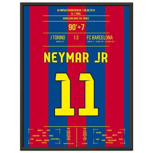 Neymar completes the treble for Barcelona in the 2015 final