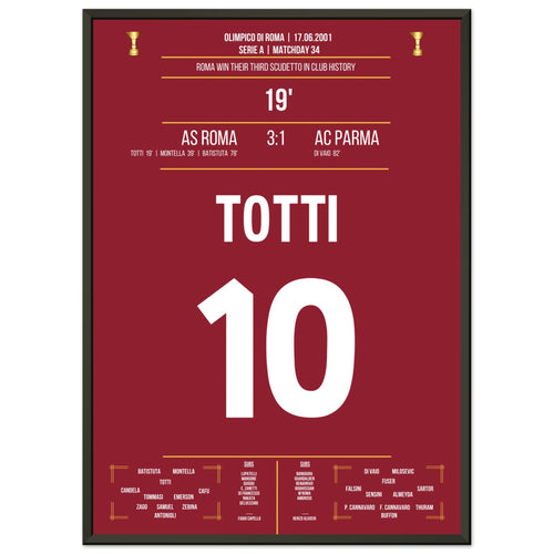 Roma's victory of the third Scudetto in the club's history