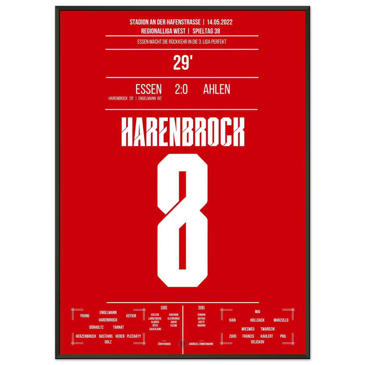 Essen's return to professional football after 14 years