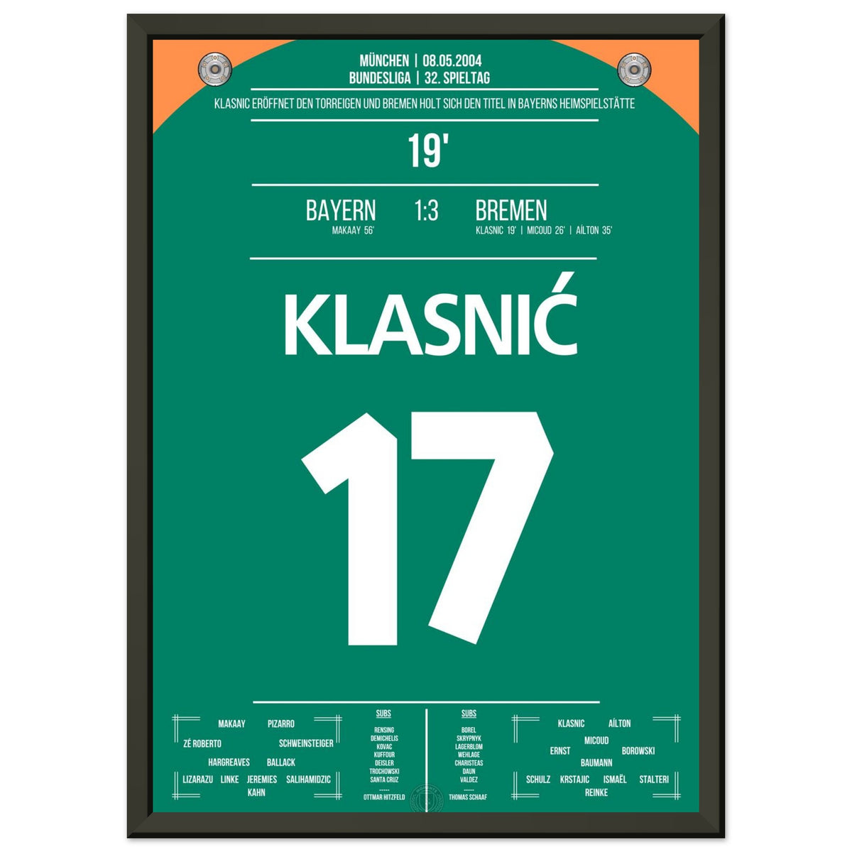 Il gol di Klasnic nella vittoria del campionato a Monaco nel 2004